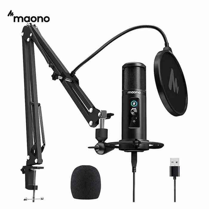 Maono AU-PM422 Professional Condenser microphone with touch mute button